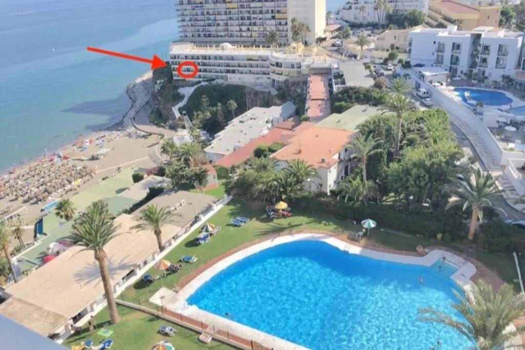 Amazing Frontline Sea Views Studio Apartment Castillo Del Vigia Torremolinos Exteriér fotografie